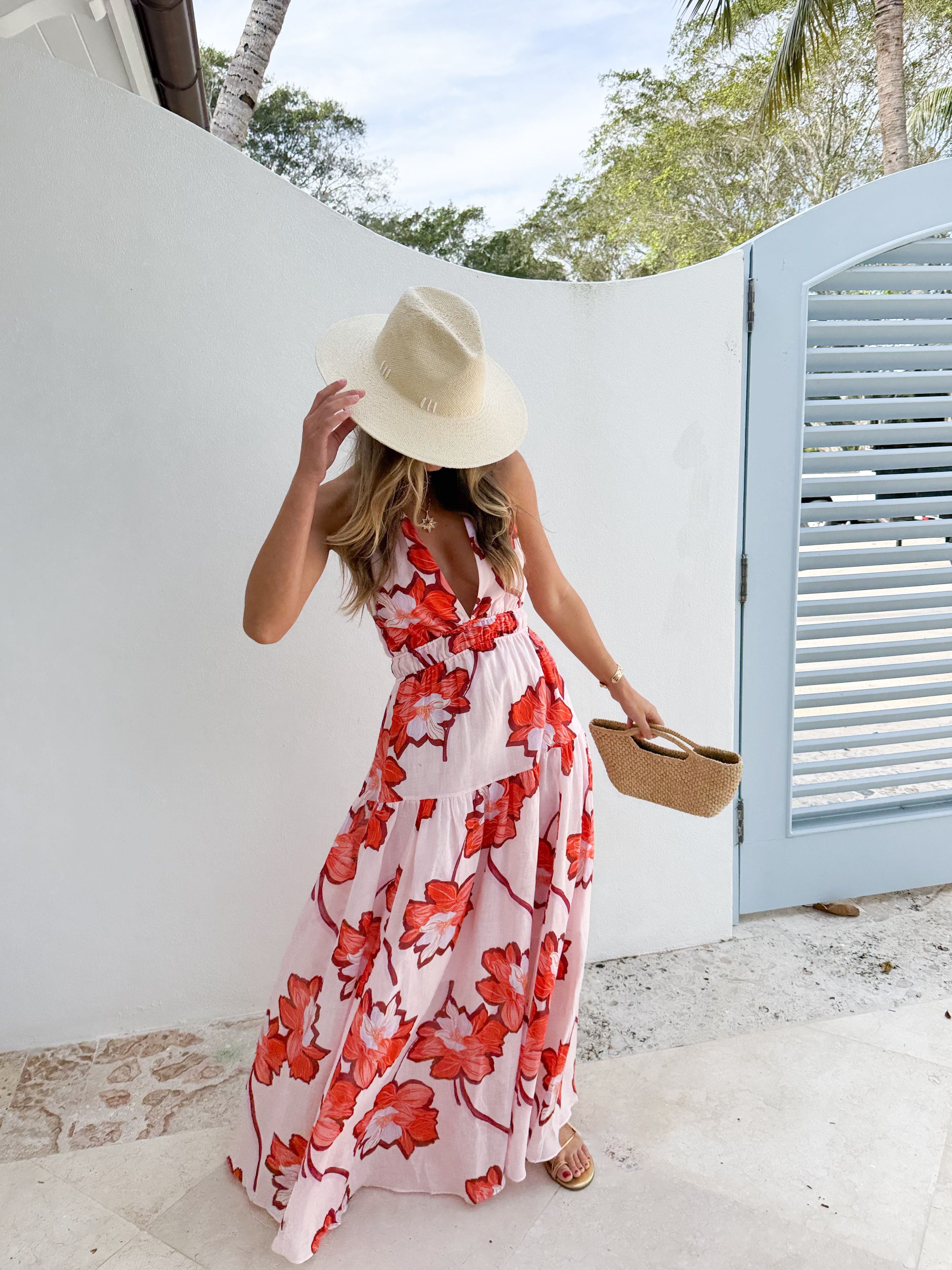 KIVARI Lani Halter Maxi Dress