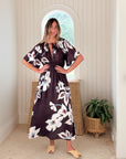 OMIKA Kira Midi Dress Adrienne Ganache