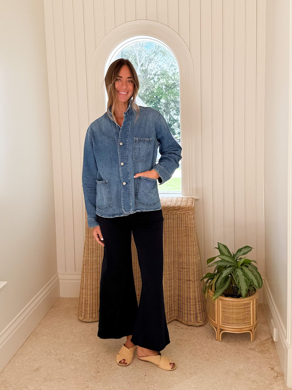 FRANK &amp; EILEEN Bantry Denim Barn Jacket 1978 Wash