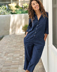 FINAL SALE FRANK & EILEEN Northern Ireland Jumpsuit Navy