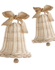 Christmas Bells in Woven Wicker