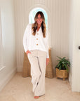 FRANK & EILEEN Montecito Cardigan White