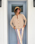 FRANK & EILEEN Montecito Cardigan Sand