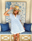 NAVYBLEU Eden Dress Leaf Blue