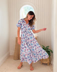 BANJANAN Poppy Dress Philippa Azure