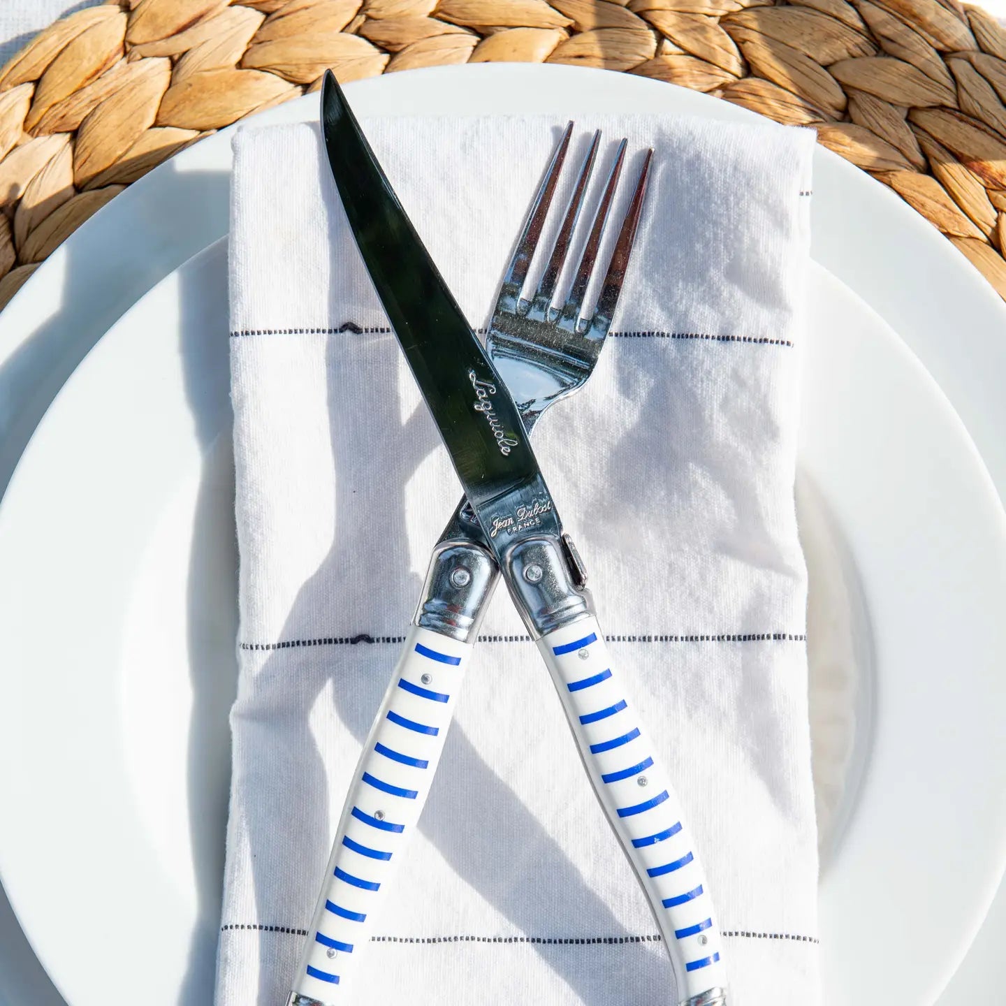 Jean Dubost 12 Piece Cutlery in Mariniere