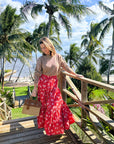 OLIPHANT Tiered Maxi Skirt Lebombo Rust