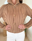 FRANK & EILEEN Cotswolds Mini Cardigan Camel