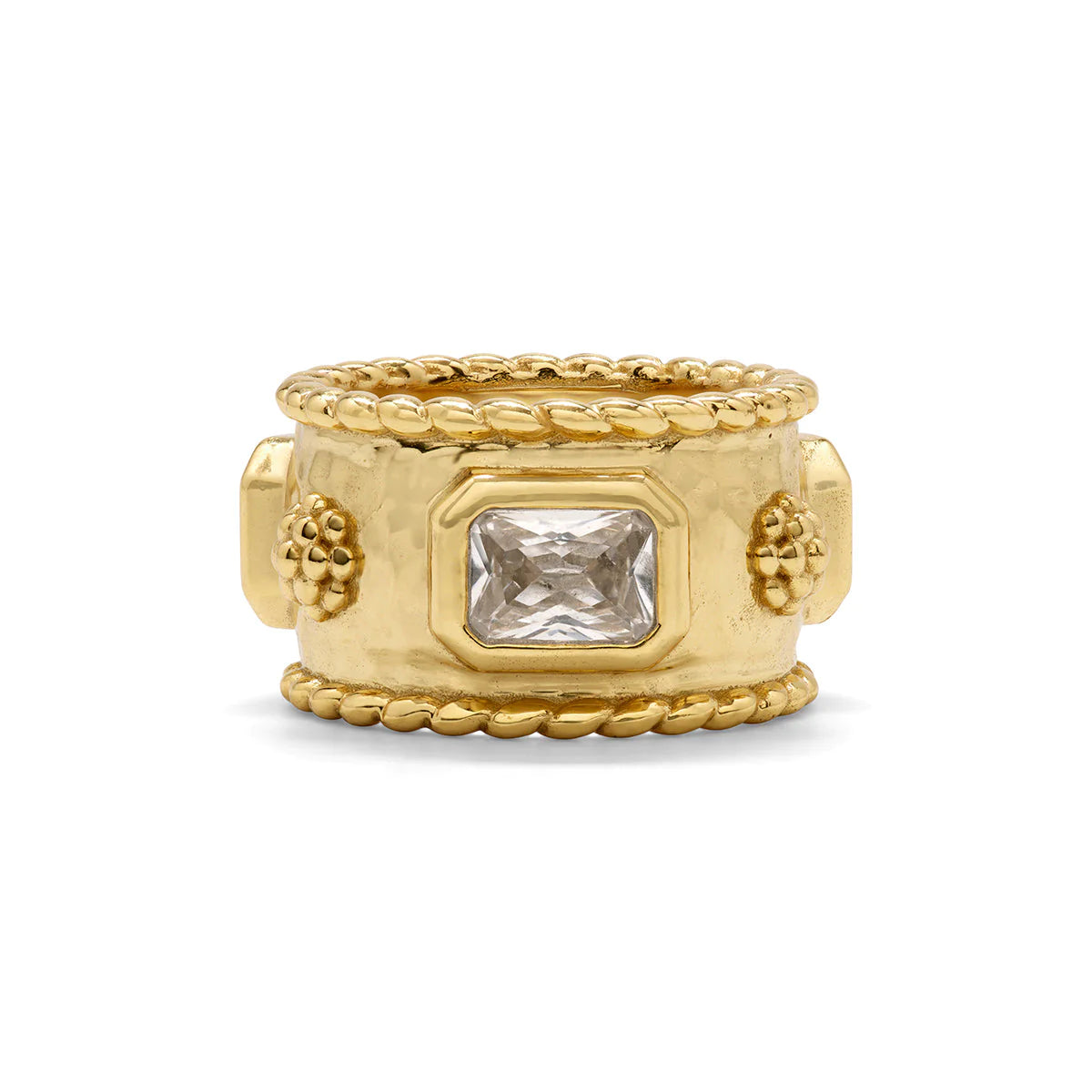 CAPUCINE DE WULF Berry Hammered Band - Gold
