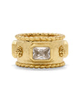 CAPUCINE DE WULF Berry Hammered Band - Gold