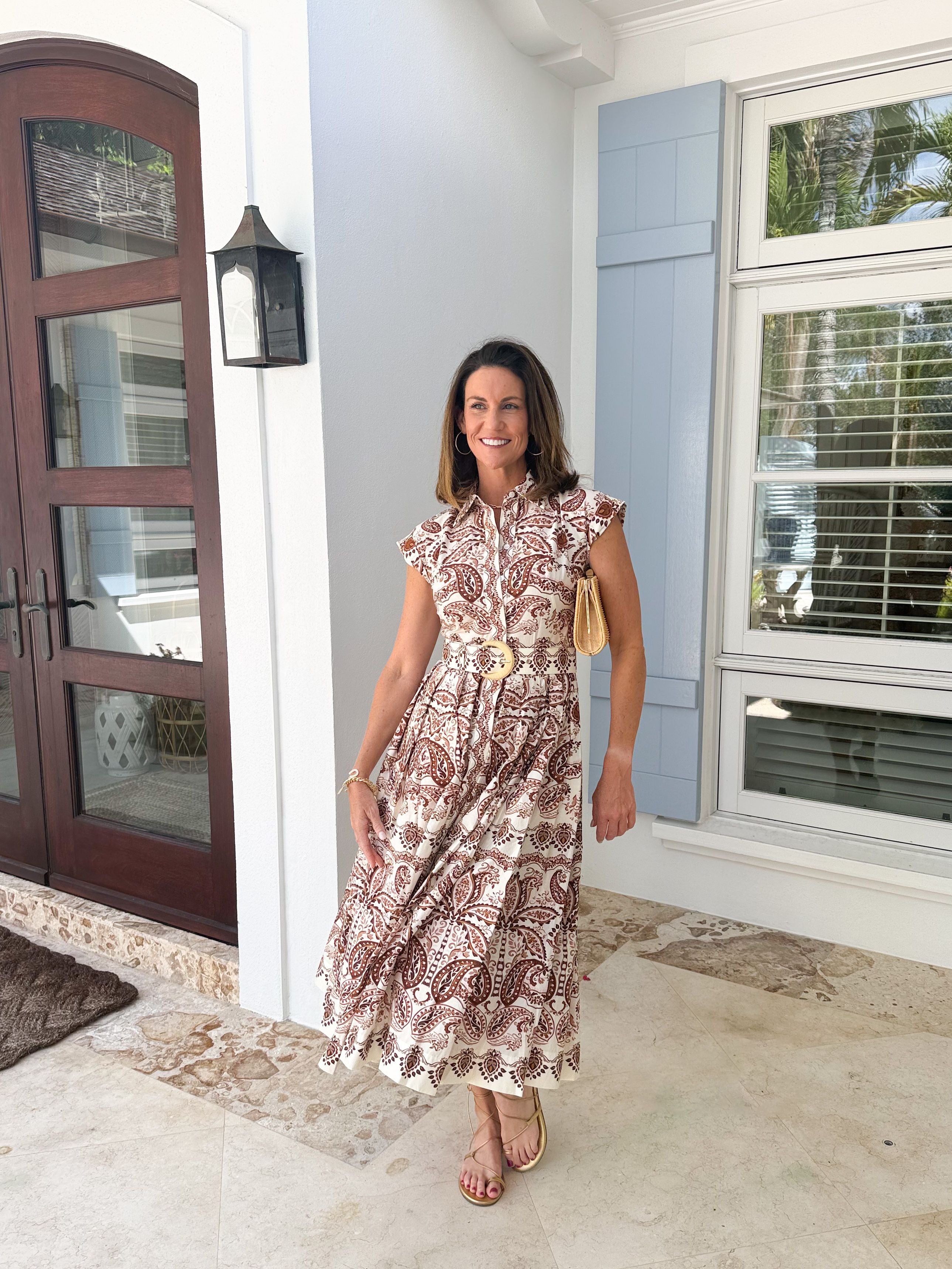 CARA CARA Octavia Dress Palm Paisley Ivory – Matilda's Life Style