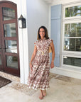 CARA CARA Octavia Dress Palm Paisley Ivory