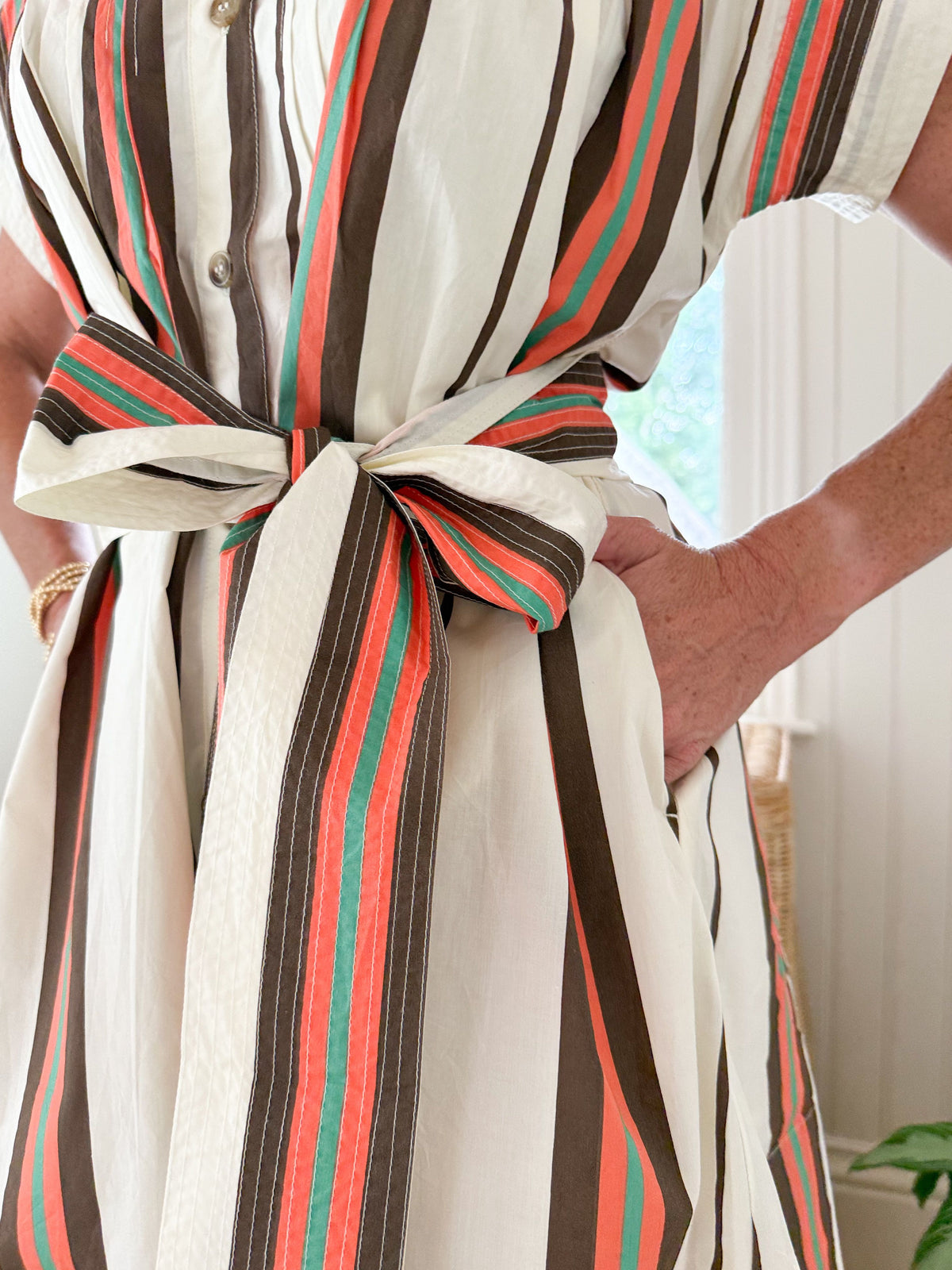 SUNSHINE TIENDA Eloise Dress Vintage Stripe