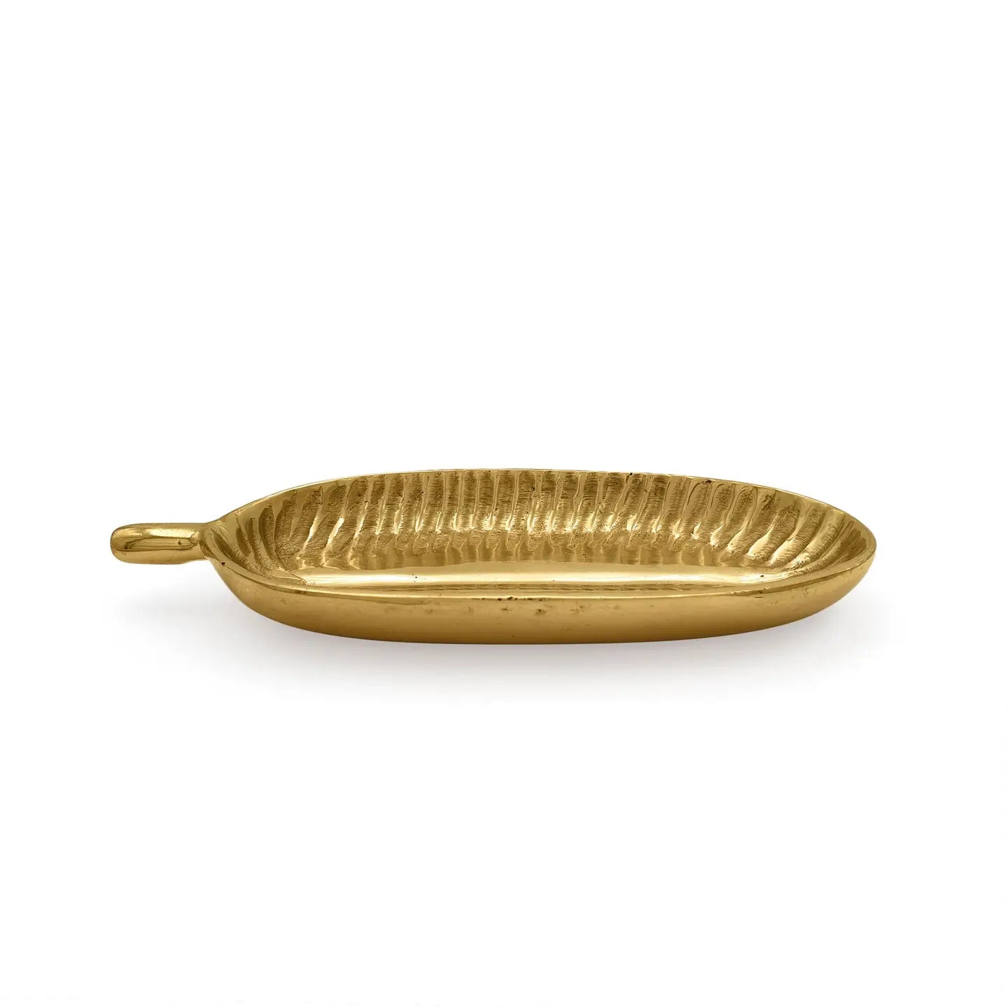 Brass Trinket Tray Kamboja Leaf