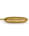 Brass Trinket Tray Kamboja Leaf