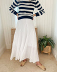 LLEA BLUE Zoey Skirt White