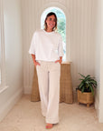 FRANK & EILEEN Presley Oversized Tee White