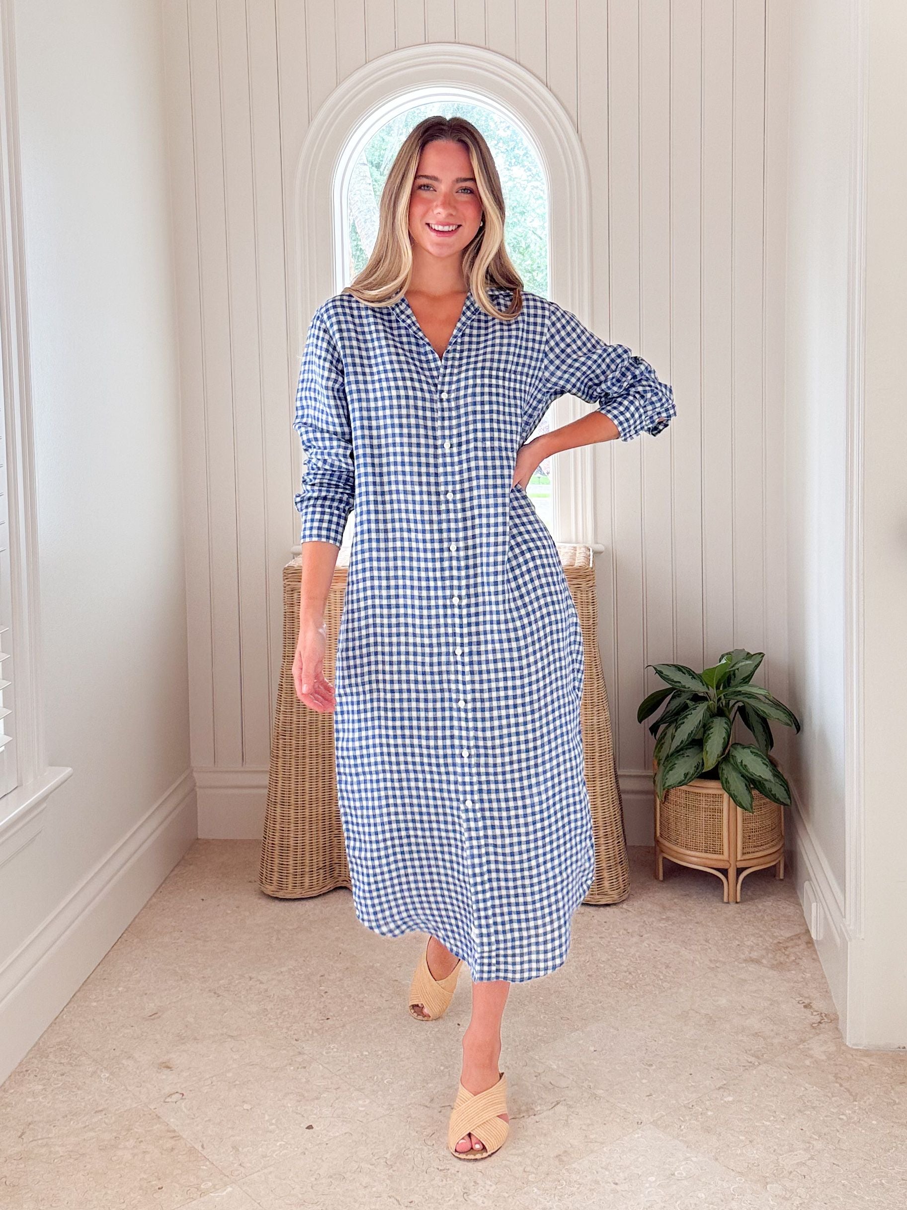 FRANK & EILEEN Rory Shirtdress Blue Check – Matilda's Life Style