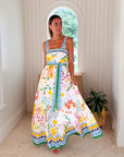 PROSPERINA Gemma Maxi Dress Summer Spritz