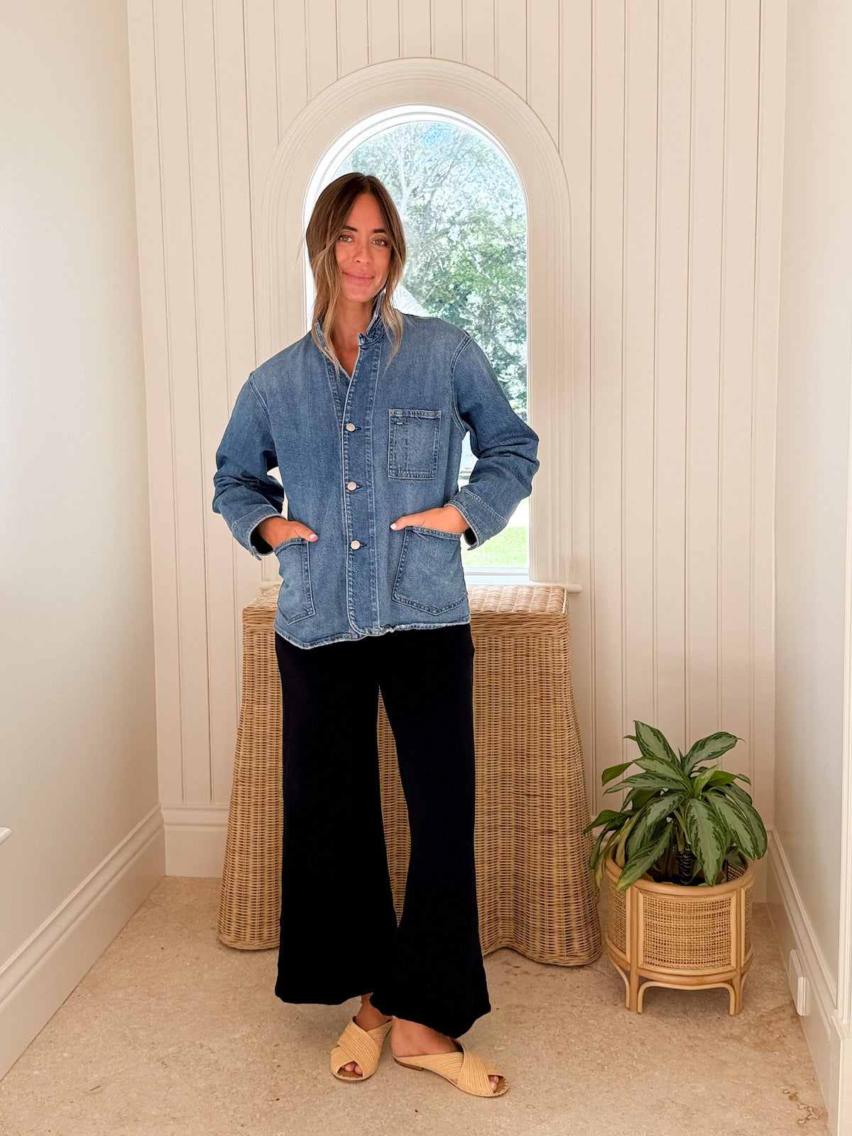 FRANK &amp; EILEEN Bantry Denim Barn Jacket 1978 Wash