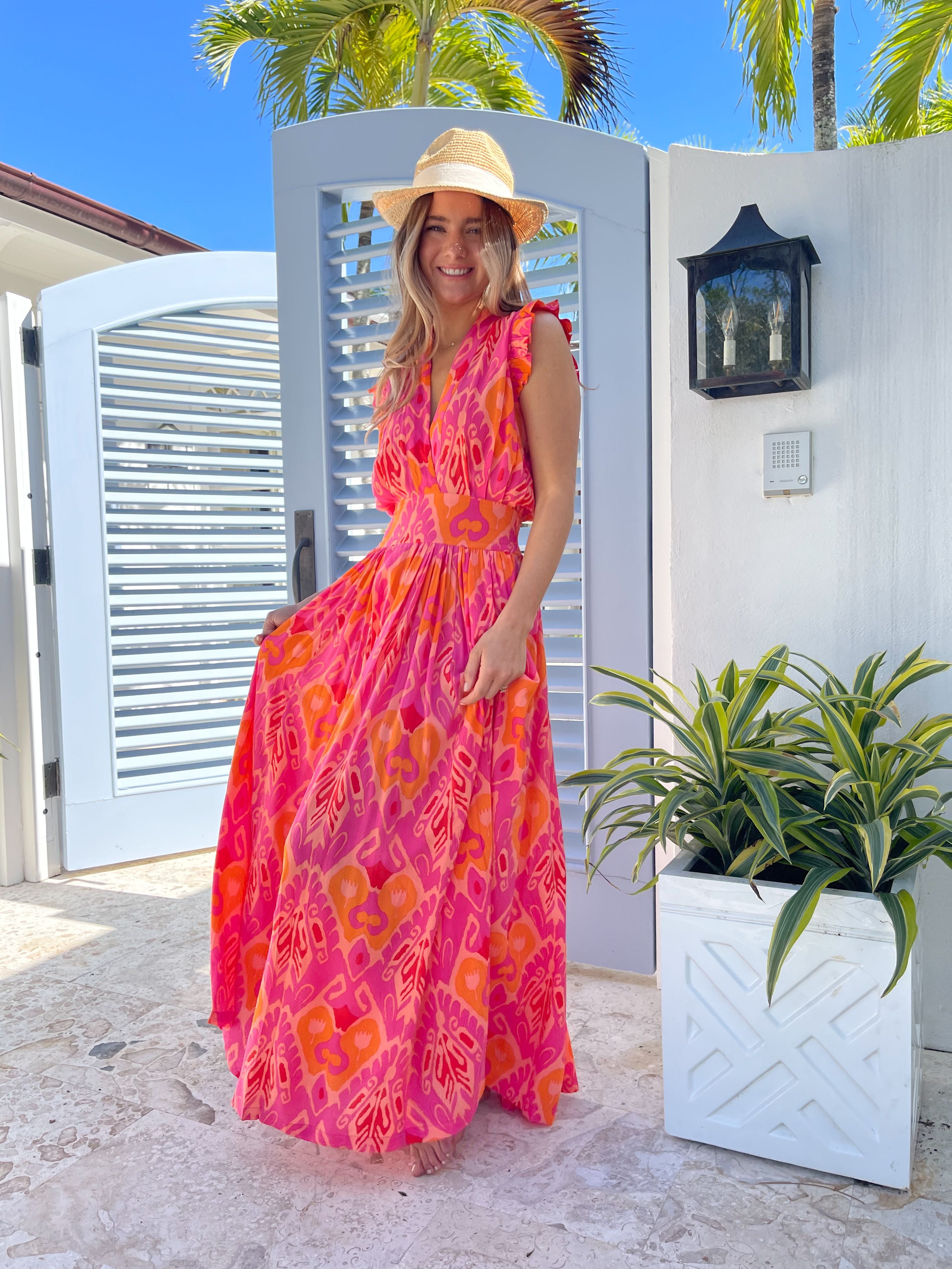 FEATHER &amp; FIND Star Dancer Maxi Dress Joy Frequency
