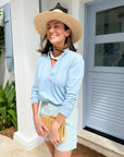 FRANK & EILEEN Waterford Walking Short Lime/White Stripe