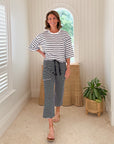 FRANK & EILEEN Penny Patch Pocket Pant Yacht Stripe