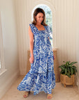 RO'S GARDEN Floss Maxi Dress Laika Blue