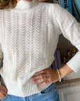 MAREA Pointelle Sweater Ivory