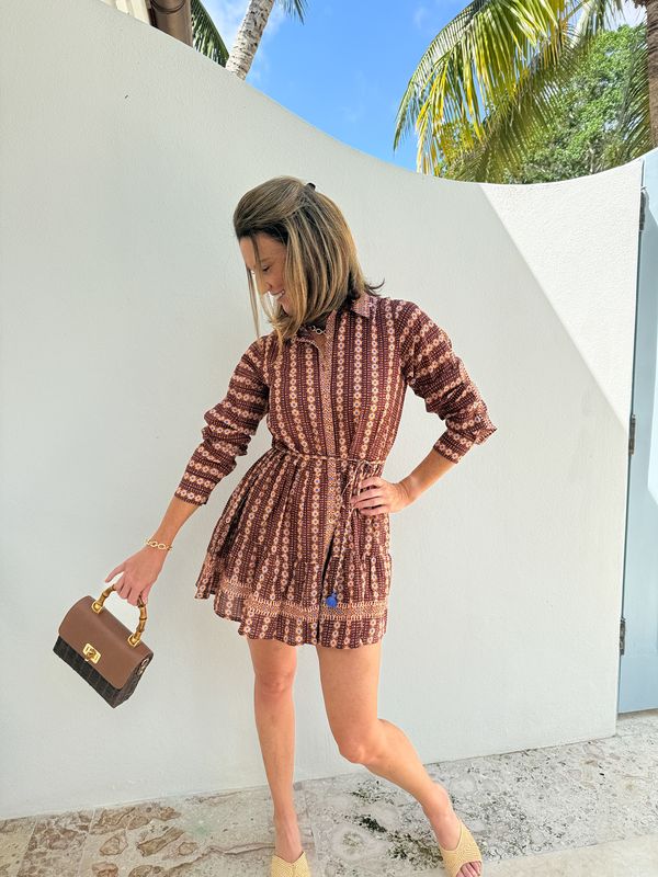 OMIKA Tula Mini Dress Espresso