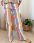 FRANK & EILEEN West Village Wide Leg Trouser Cabana Stripe
