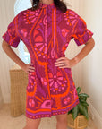 SHERIDAN FRENCH Parker Dress Sangria Batik