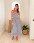 MAREA Cora Dress Navy Gingham