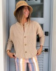 FRANK & EILEEN Montecito Cardigan Sand