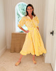 SMOCK LONDON Grace Darling Dress Amalfi Stripe