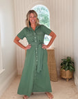 OMIKA Amire Shirtdress Solid Palm