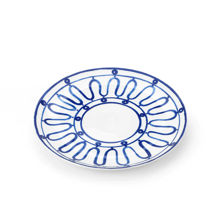 THEMIS Z Kyma Dinner Plate Blue/White Set/4