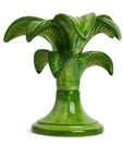 LES OTTOMANS Green Palm Candlestick Small