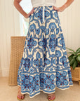 CARA CARA Melanie Skirt Mod Floral Blue
