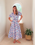 BANJANAN Poppy Dress Philippa Azure