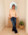 LISA TODD Crew Mate Sweater Latte