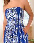 CARA CARA Torres Dress Rowan Cobalt