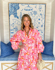 PALM NOOSA Noddy Dress Pink Lobster