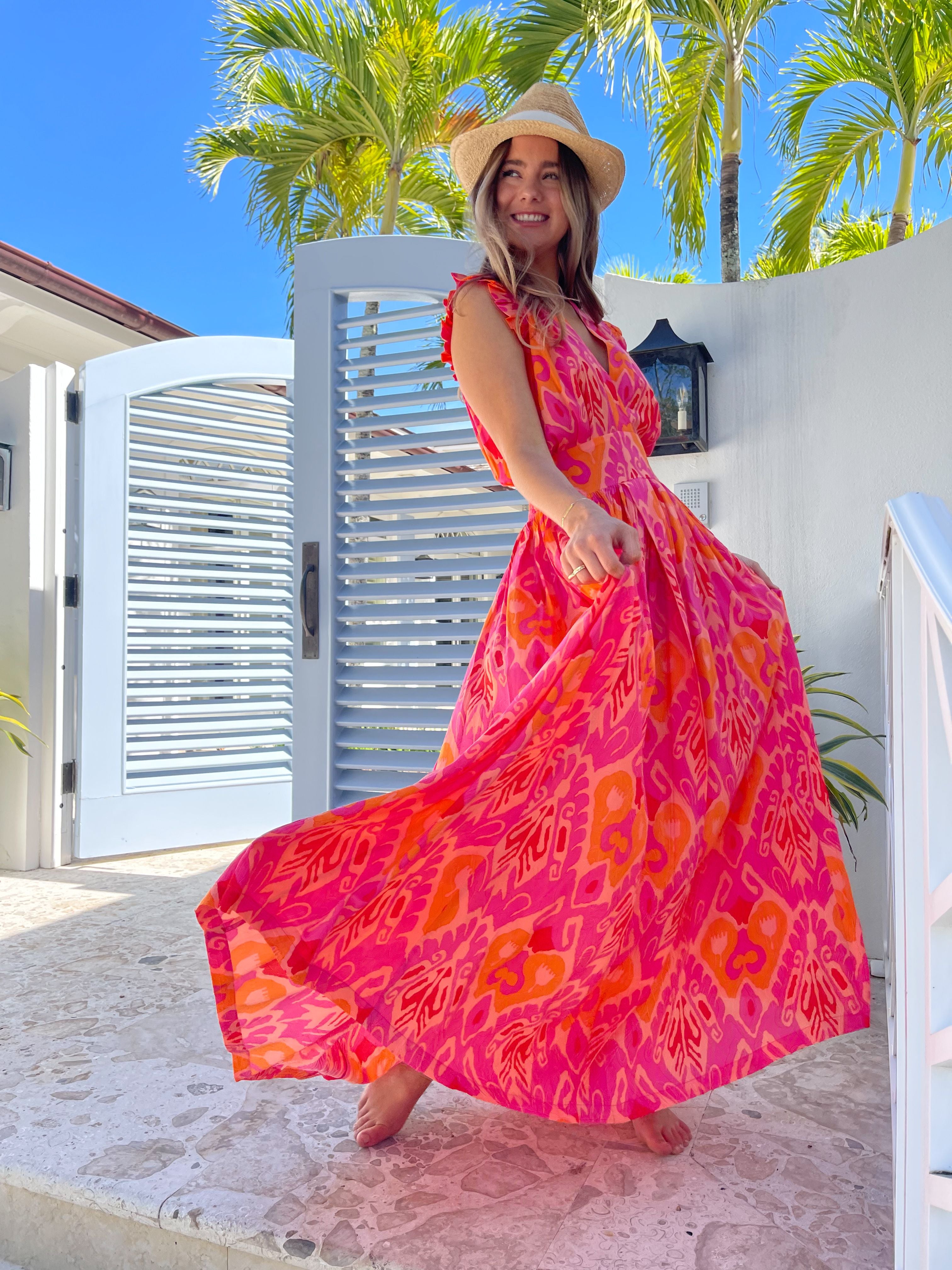 FEATHER &amp; FIND Star Dancer Maxi Dress Joy Frequency