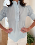 NAVYBLEU Westport Top Carolina Blue