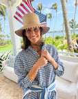FRANK & EILEEN Hunter Shirtdress Blue Check
