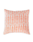 DANA SMALL DESIGNS Throw Pillow Flower Row Tangerine