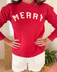 MERRY Sweatshirt Cranberry Heather