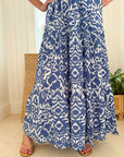 WALKER & WADE Amanda Dress Denim Blue Ikat
