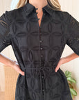 KIVARI Rio Mini Shirt Dress Black